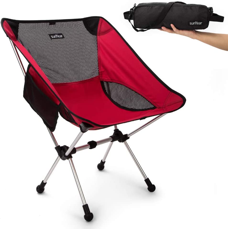 Sunyear Lightweight Compact Folding Camping Backpack Chairs, Portable ⋆  OutdoorFull.com