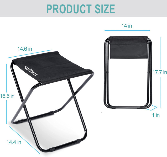 US$ 39.99 - Sunyear Ultralight Portable Camping Stool, Folding