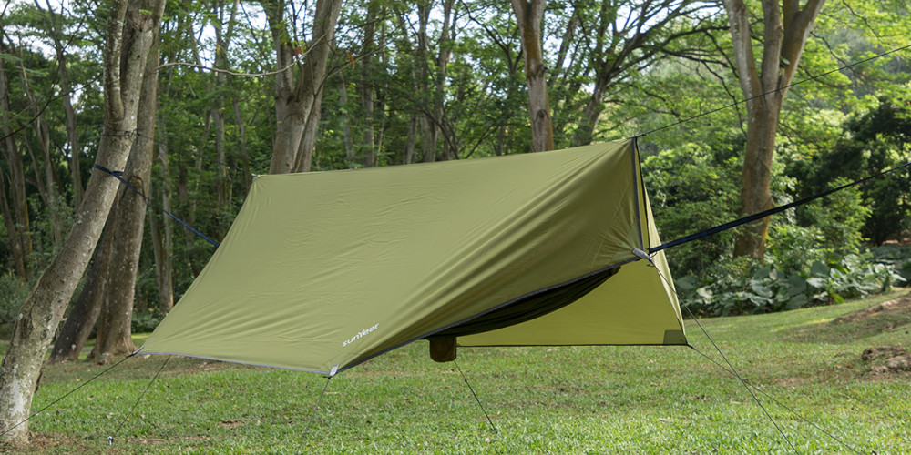 US$ 79.99 - Sunyear Camping Hammock with Rain Fly and Net