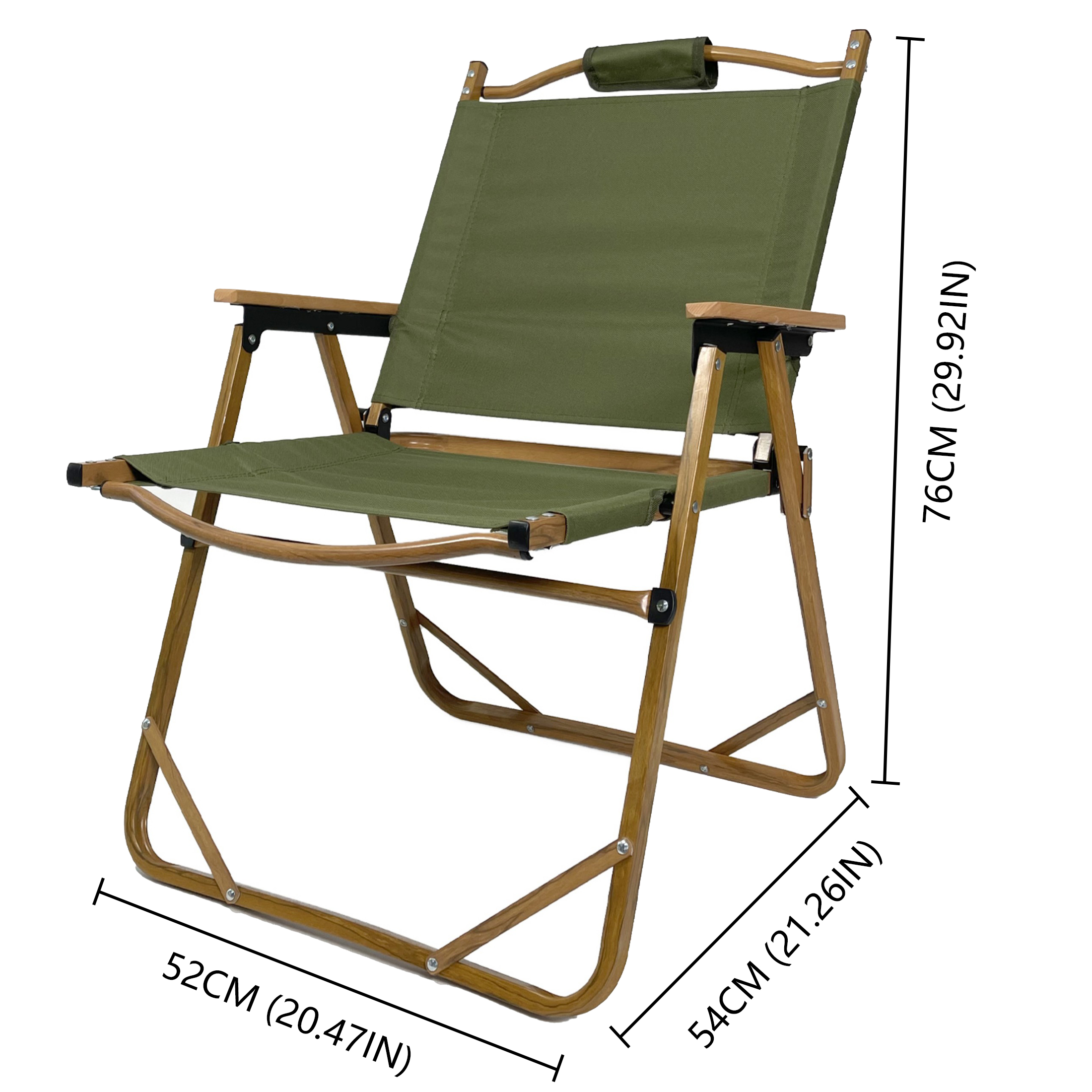 US$ 79.99 - Sunyear Camping Chairs Kermit Chair - Outdoor Furniture Kermit  Aluminum Portable Folding Chair Great for Travel Camping Picnic Park 