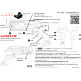 Vive Gun Mini Pistol HTC Vive- Thumbstick Compatible