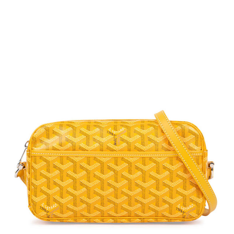 yellow goyard messenger bag