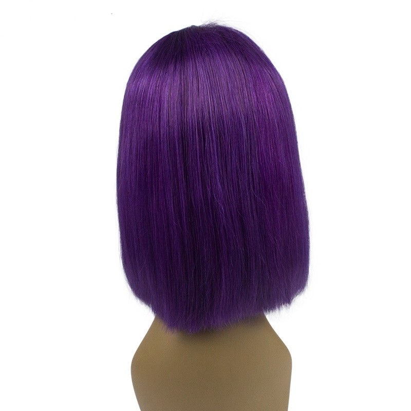 US$ 136.80 - 180% density purple bob lace wig - www.vanillabeautyhair.com