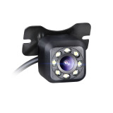バックカメラ CMOS 8LED搭載 防水 ガイドライン有り/無し 小型リアカメラ(A0130N)