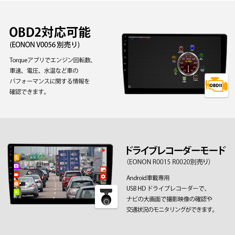 0円 『1年保証』 車ビデオプレーヤー カーGPS Android10.1システム 手動回転可能 エンターテイメント ナビゲーション