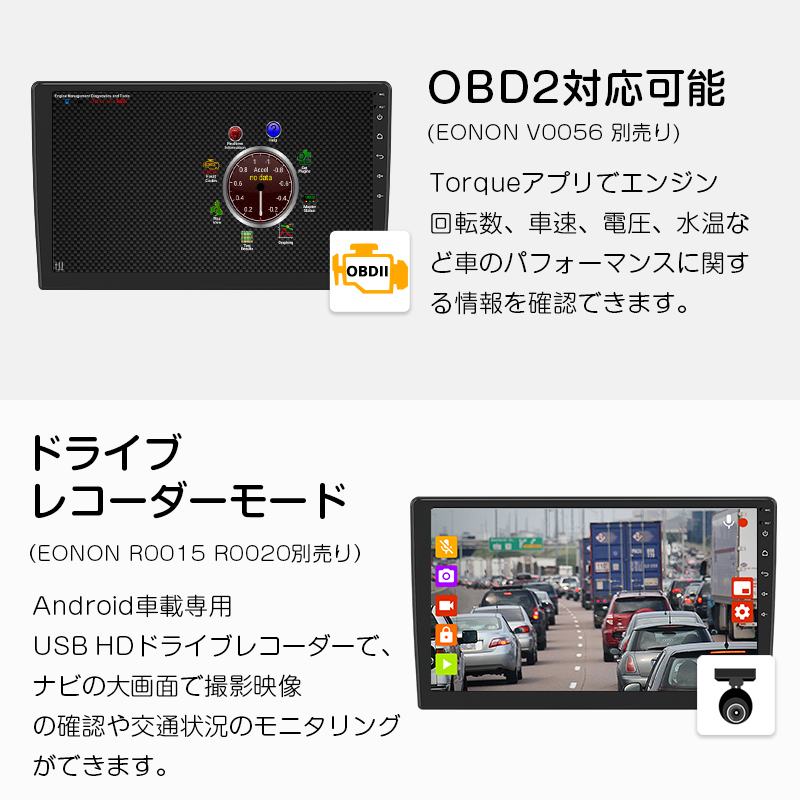 カーナビ Android10 アンドロイド 10.1インチ QLED 大画面 3G+32G 一 