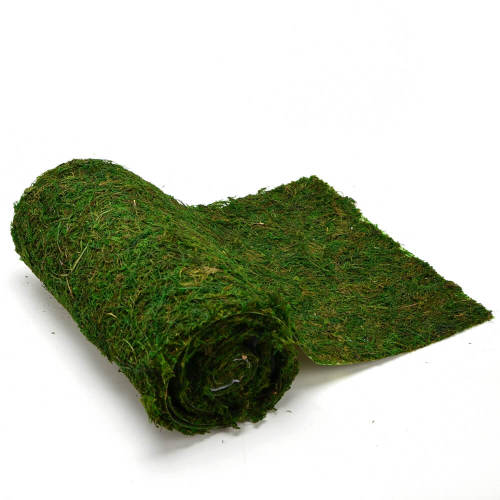 Roll of Moss Table Runner for Woodland Wedding Decor, 12  x71 Inch