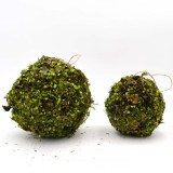 Moss Ball Hanging Ornaments, Artificial Moss Decor
