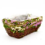 Set of 2 | Rectangle Planter Herb Garden Box Flower Baskets, 11Inch