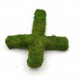 Moss Covered Styrofoam, Green Moss Cross Spring Easter Decor Funeral