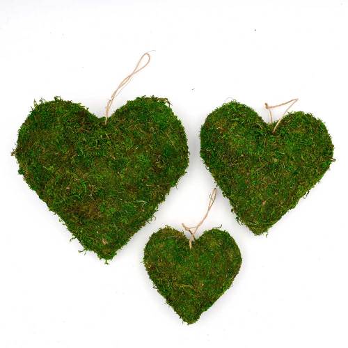 Preserved Moss Hanging Heart for Wedding Decorations