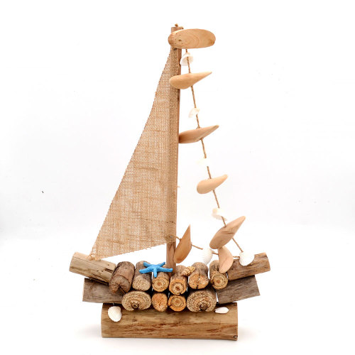 Driftwood Sailboat, Sailing Decor Sailor Gift, Beach Boat for Nautical Decor