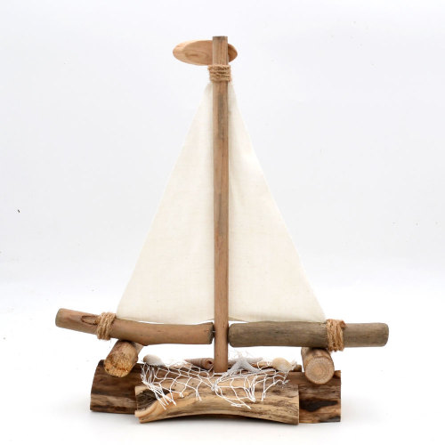 Driftwood Sailboat Ornament - Nautical Home / Hotel / Wedding / Office / Nursery Decor - Interior Design Drift Wood Ships 