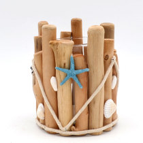 Beautiful Beach Themed Candle Holders, Wooden 