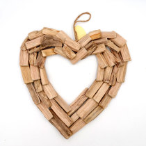 Heart Valentines Wreath, Reclaimed Wood, Home Goods, Wall Art, Handcrafted, Heart Wreath, Coastal Decoration