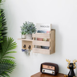 Wall Mount Wooden Entryway Mail Envelope Organizer- Rustic Farmhouse