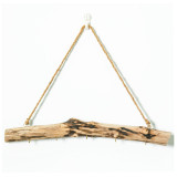 15-Inch Natural Driftwood Branches Wall Hanging Jewelry Organizers with 5-Hook (15-Inch) 