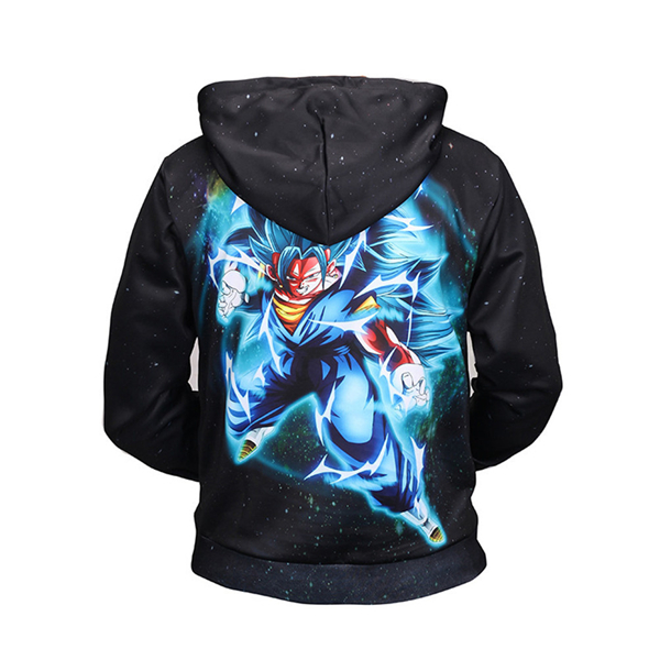 goku blue hoodie