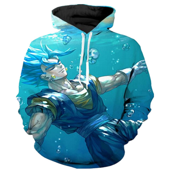 super saiyan blue hoodie