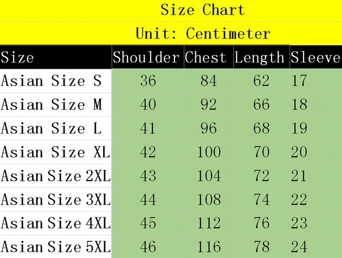 2xl Size Chart