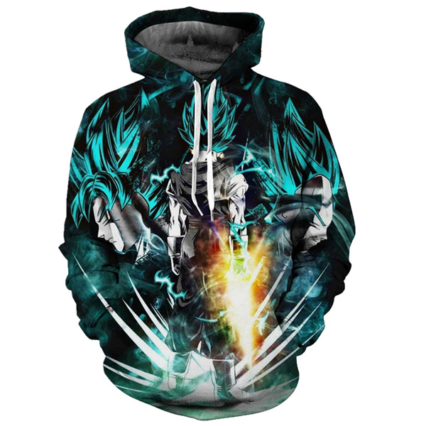 super saiyan blue hoodie