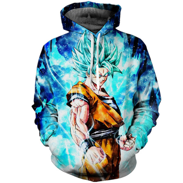 goku blue hoodie