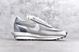 Sacai x Nike LVD Waffle Daybreak Men Running Shoes Sneakers Trainers Gray and White