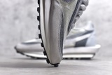 Sacai x Nike LVD Waffle Daybreak Men Running Shoes Sneakers Trainers Gray and White