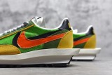 Sacai x Nike LVD Waffle Daybreak Men Running Shoes Sneakers Trainers Green Yellow