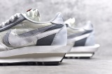 Sacai x Nike LVD Waffle Daybreak Men Running Shoes Sneakers Trainers Gray and White