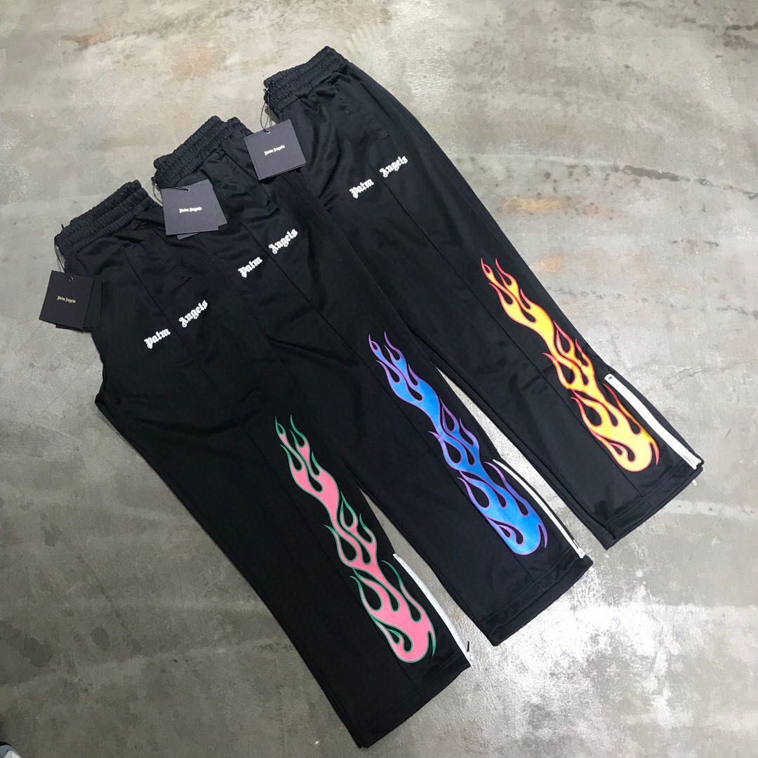 palm angels flame track pants