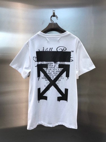 Off-White Spring-Summer Dripping Arrows Golden Ratio Stereo Trimmed T-Shirt