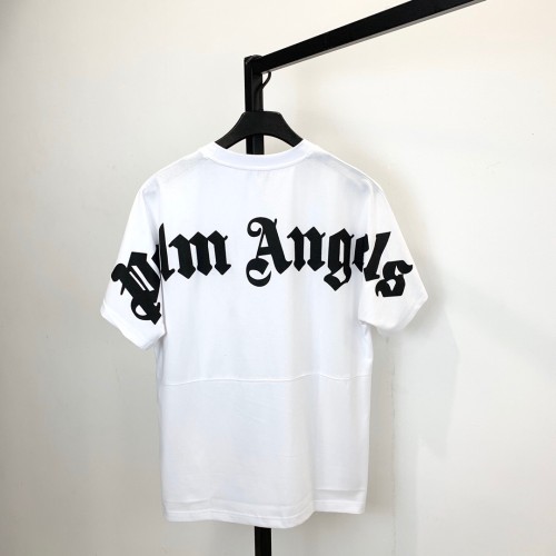 2020 Moncler X Palm Angels Mengkou joint series towel embroidered label drop shoulder short sleeve T-shirt