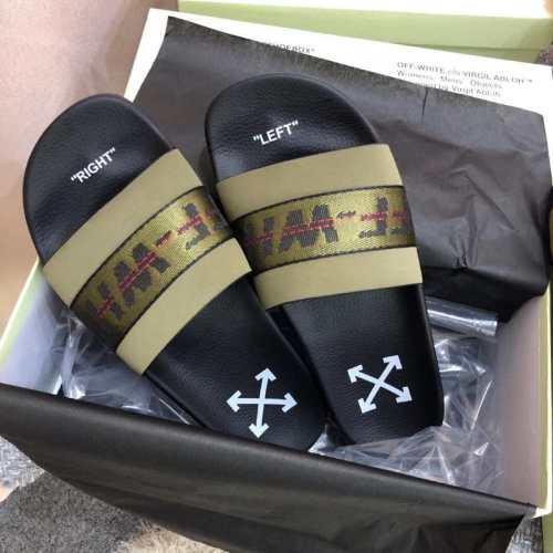 Off White Off Stamp OW C/O VIRGIL ABLOH 19ss Couple slippers