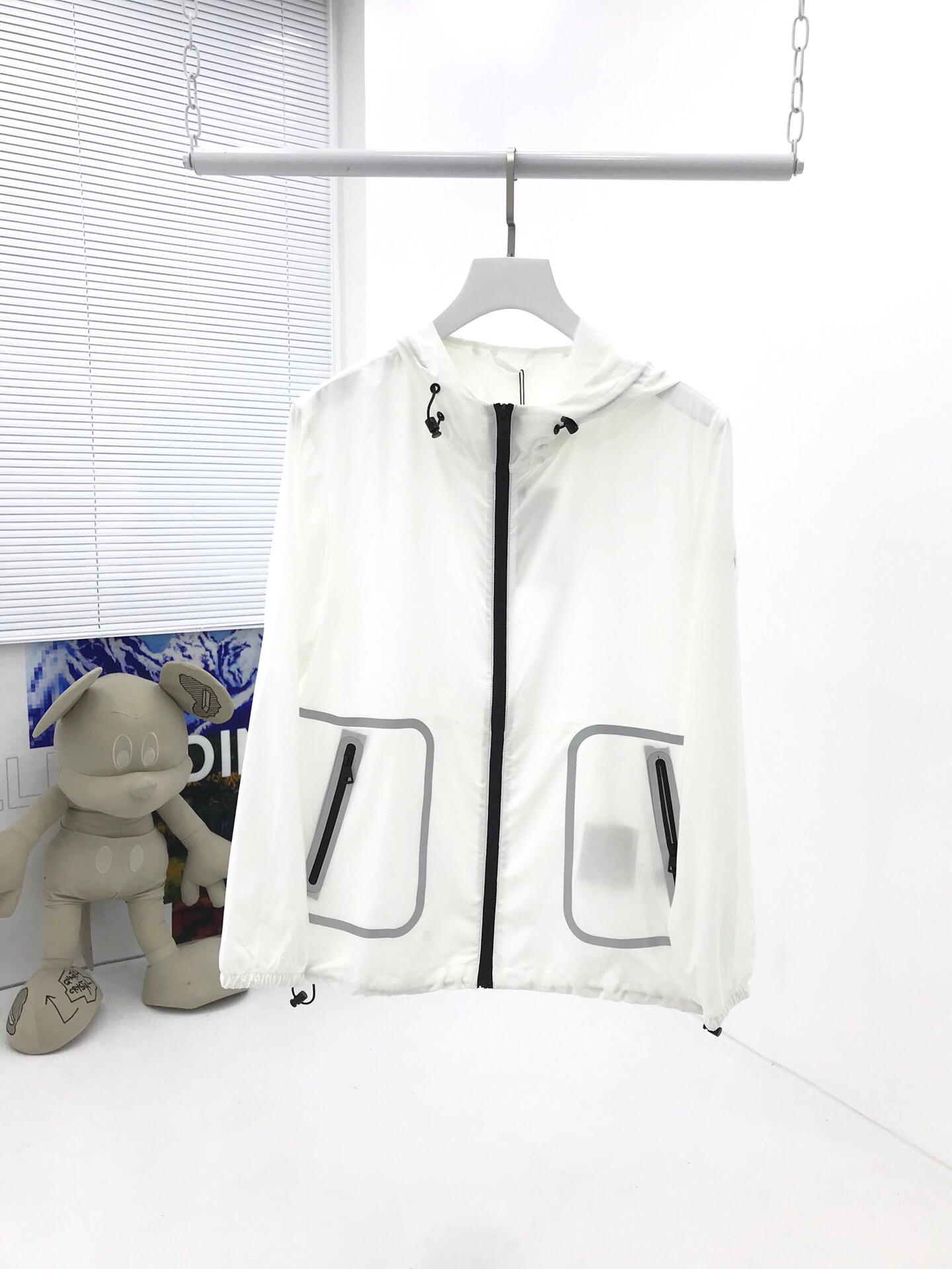 reflective moncler jacket