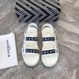 Givenchy  4G Logo White Chain Wrapped Leather Sandal Men