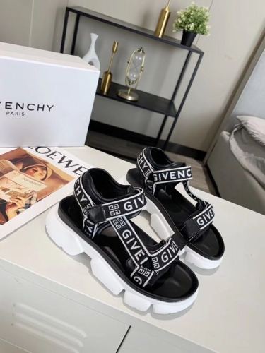 Givenchy  4G Logo Black Chain Wrapped Leather Sandal Women