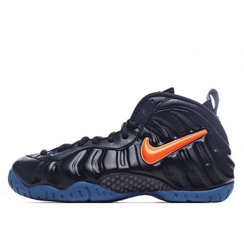 Air Foamposite Pro Black crack  Sneakers Basketball Shoes Authentic