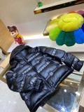 New MONCLER Lovers' Embossed Thick Hoodied Down Jacket