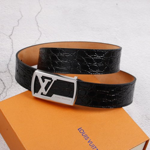 LV Louis Vuitton Fashion Leather Bandwidth 3.8cm