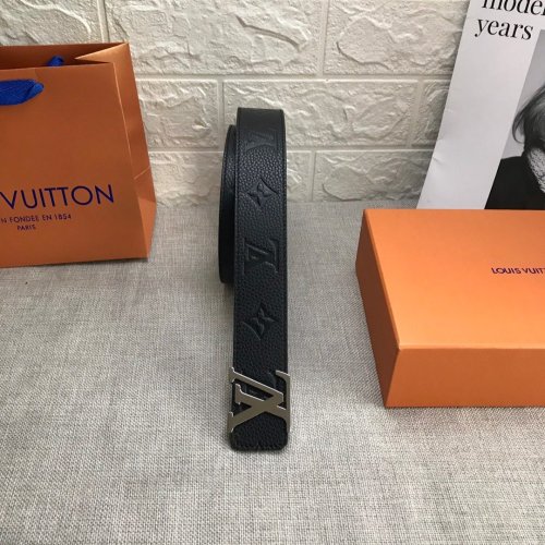 LV Louis Vuitton calfskin belt width 40cm