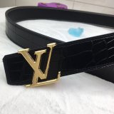 LV Louis Vuitton Fashion Leather Bandwidth 3.8cm