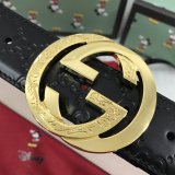 New GUCCI men's fashion belt width ：3.8cm