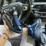 Alexander McQUEEN Leather Sneakers Blue