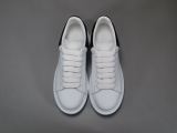 Alexander McQueen White Black Tailed Leather Sneakers