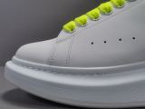 Alexander McQueen Leather Sneakers Yellow Tailed
