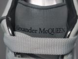 Alexander McQueen Round Head Small White Shoes Luminous