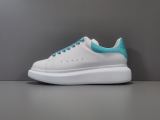 Alexander McQueen Leather Sneakers Blue Tailed