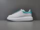 Alexander McQueen Leather Sneakers Blue Tailed