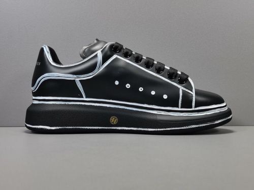 Alexander McQueen Lather Sole Shoes Fashion Sneakers